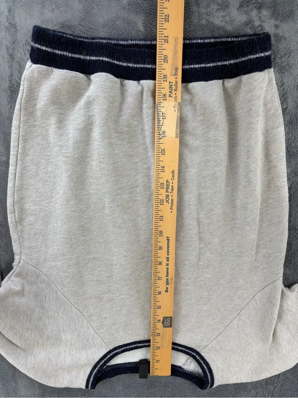 J. Crew Navy and Light Gray Knit Pullover size s 100% Cotton and wool trim